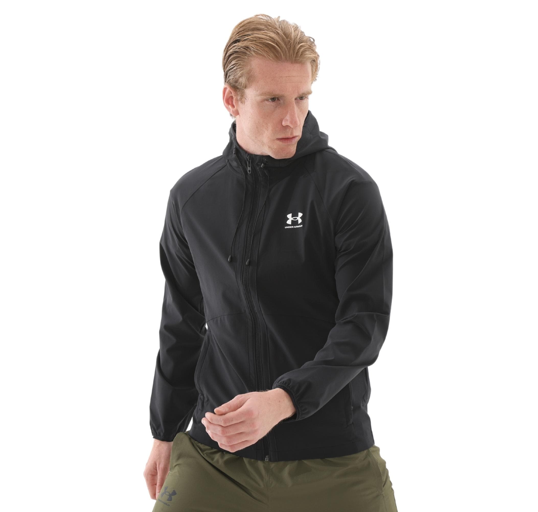 Under Armour Under Armour Ua Stretch Wvn Windbreakereu Erkek Yağmurluk-Rüzgarlık Siyah - 4