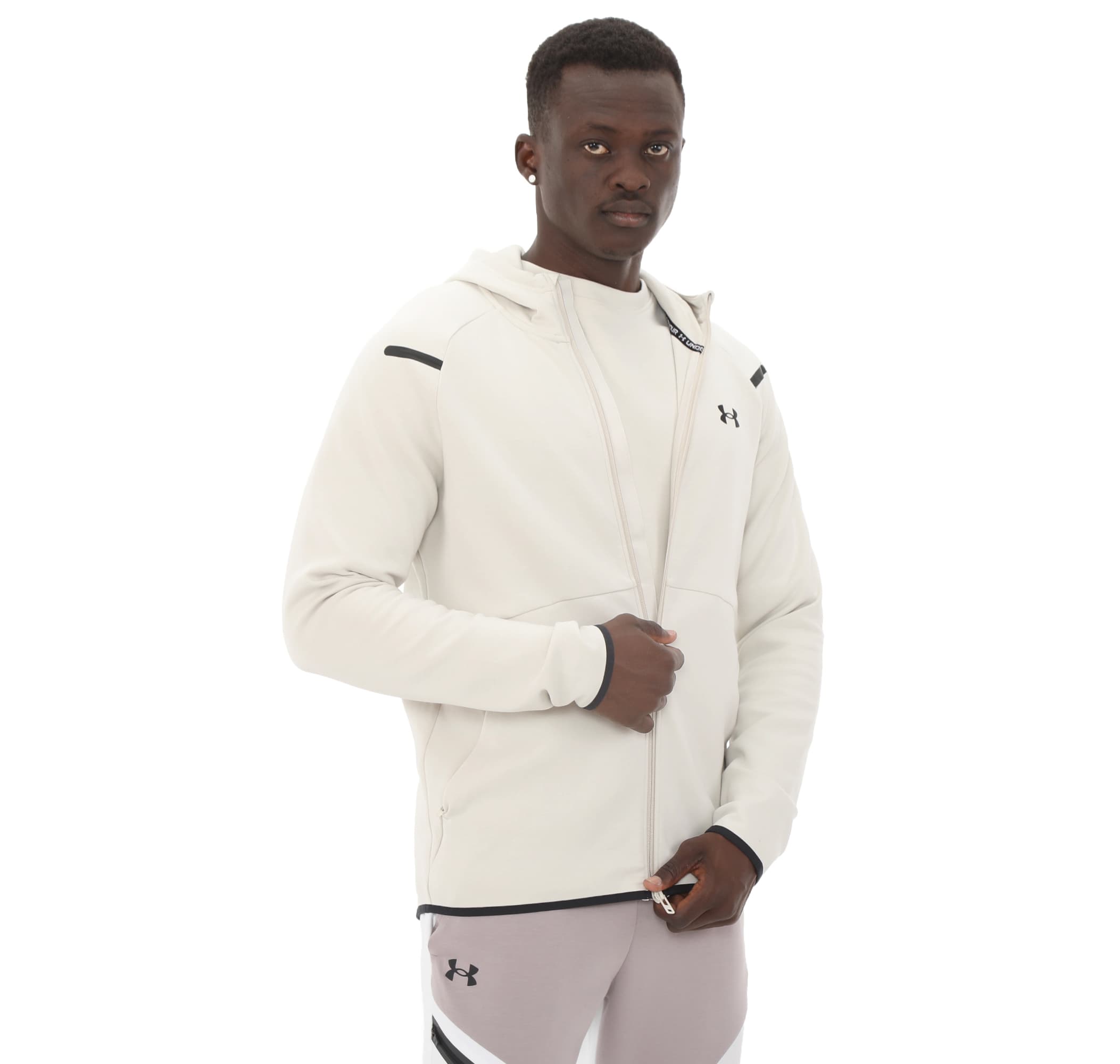Under Armour Under Armour Ua Unstoppable Flc Fz Hd Eu Erkek Ceket Beyaz - 3