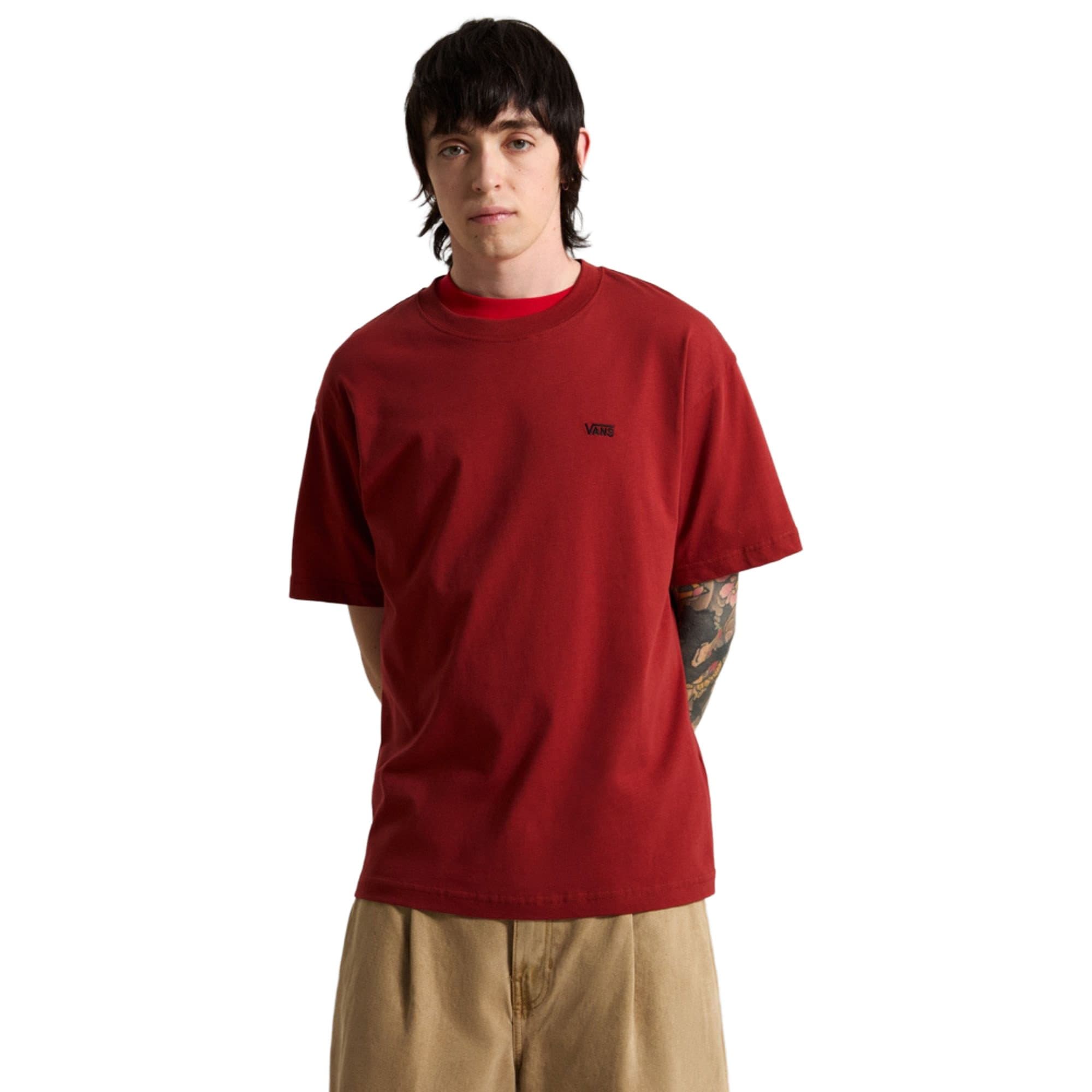 Vans Vans Left Chest Iı Loose Ss Tee Erkek T-Shirt Kırmızı