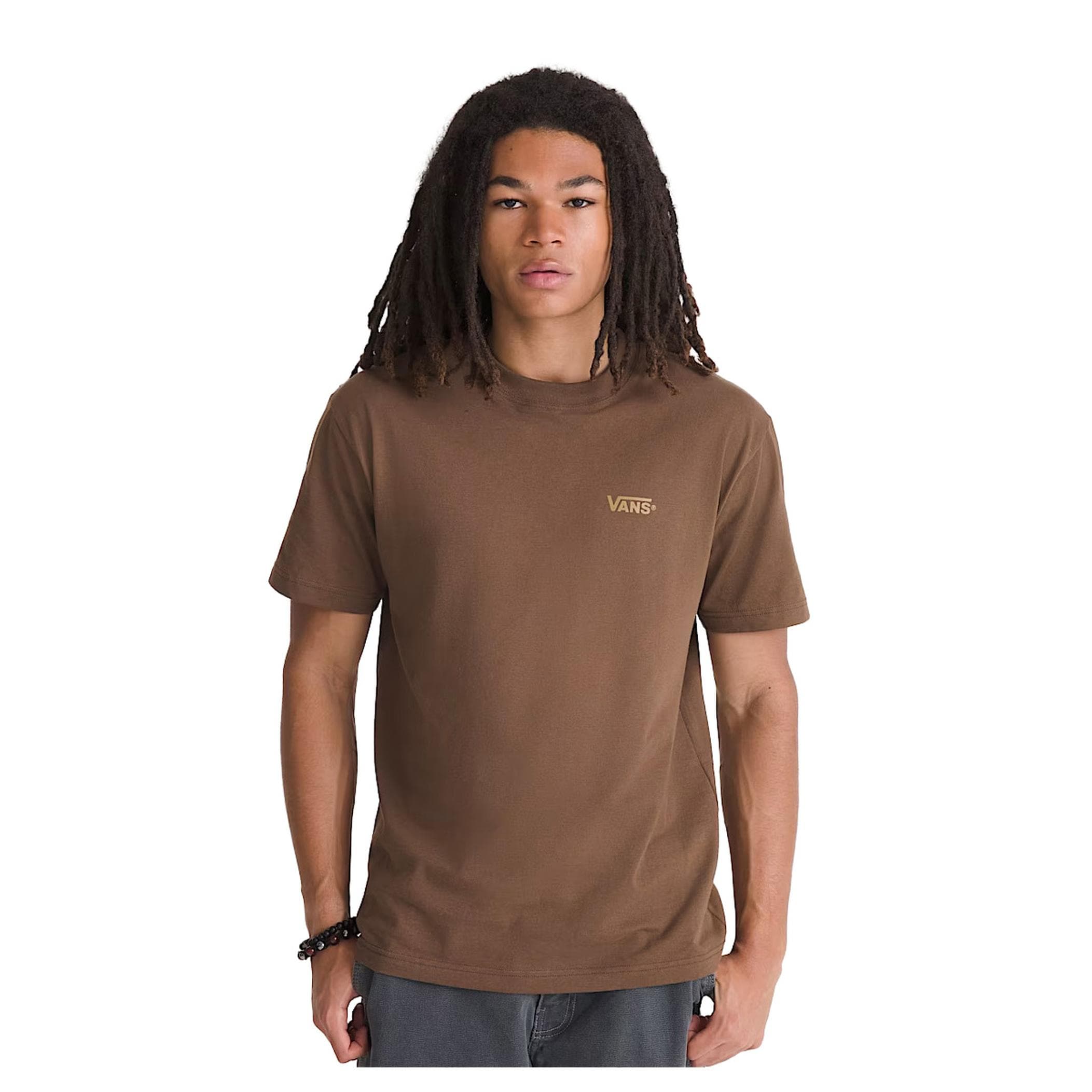 Vans Vans New Left Chest Ss Tee Erkek T-Shirt Kahve