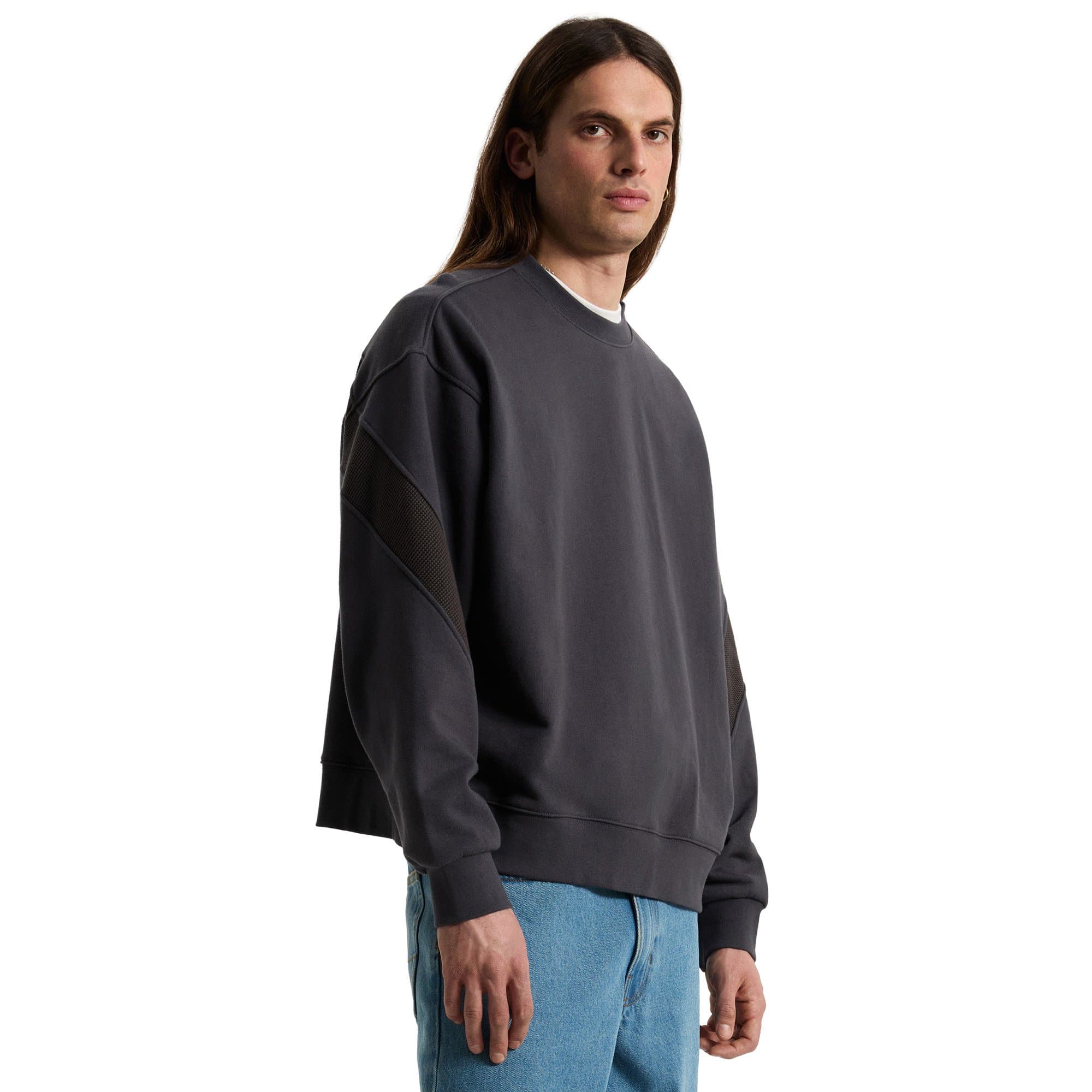 Vans Vans Retro Sport Crew Erkek Sweatshirt Siyah - 2
