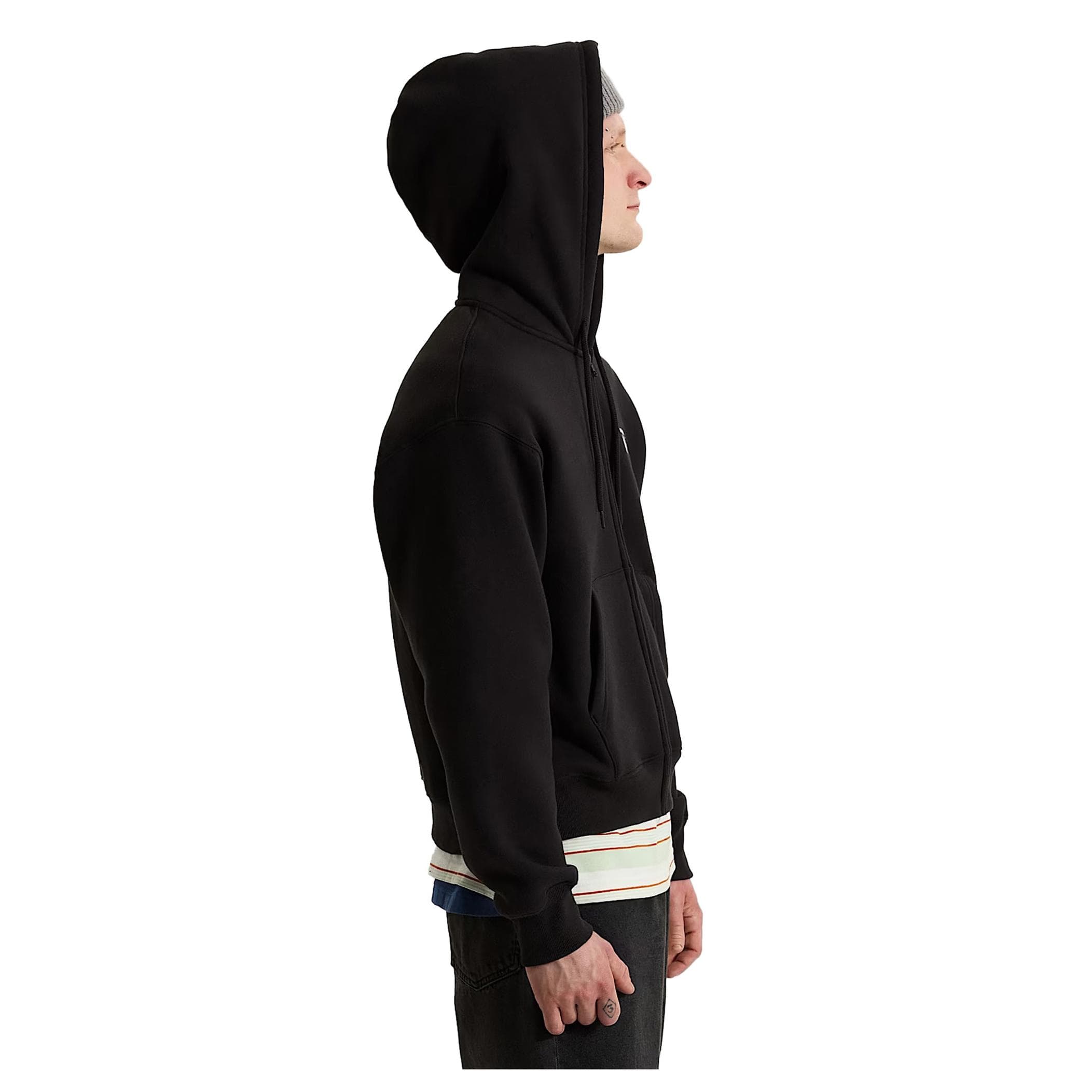 Vans Vans Stretch Logo Full Zip Erkek Ceket Siyah - 3