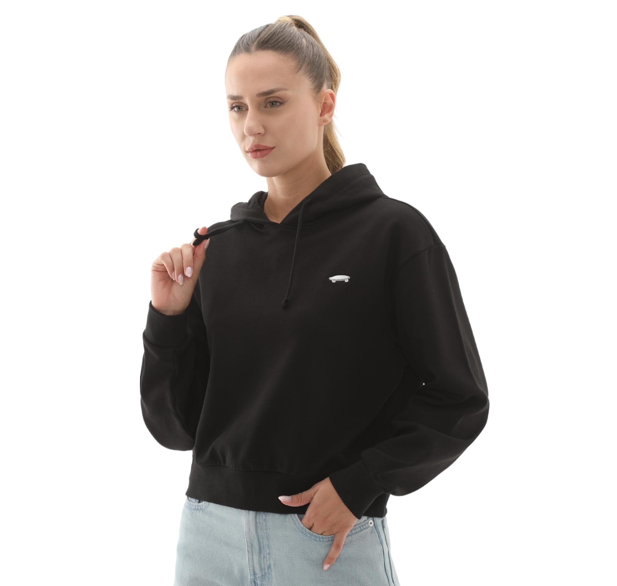 Vans Vans W Salton Rlx Ft Po Kadın Sweatshirt Siyah - 3